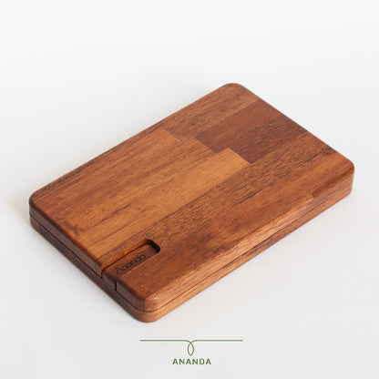 portable wooden desk organizer gift for her or him